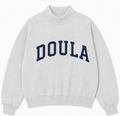 PRE-ORDER: Grey Doula Mockneck