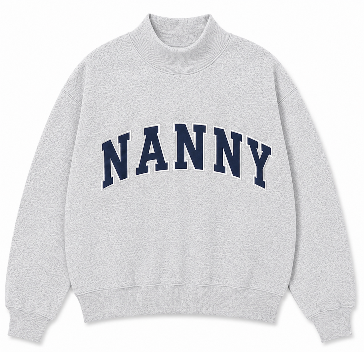 PRE-ORDER: Grey Nanny Mockneck